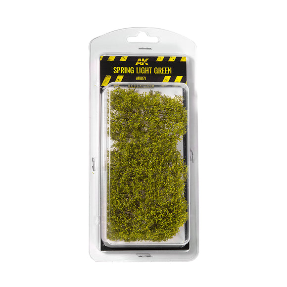 AK Interactive SPRING LIGHT GREEN SHRUBBERIES 1:35 / 75MM / 90MM