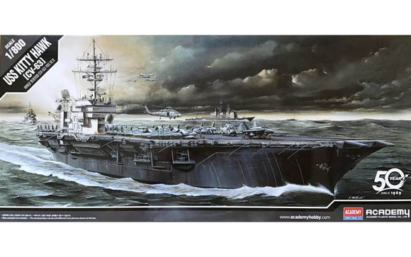 Academy Hobby Models 14210 1/800 USS Kitty Hawk CV-63 Aircraft Carrier Model Ship Kit