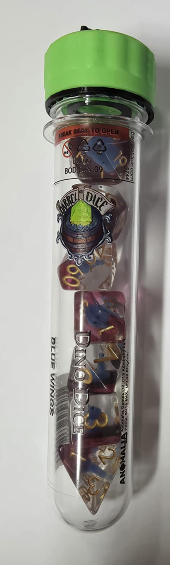 Barrel of Dice: Dino Dice Blue Wings Dice Set