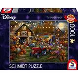Schmidt Thomas Kinkade: Disney Mickey & Minnie Pumpkin Festival (1000pc) Puzzle