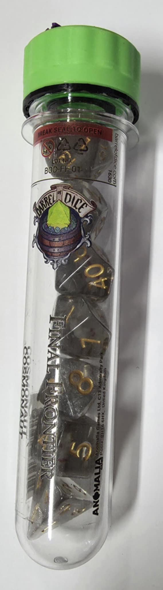 Barrel of Dice: Final Frontier Cosmonaut Dice Set