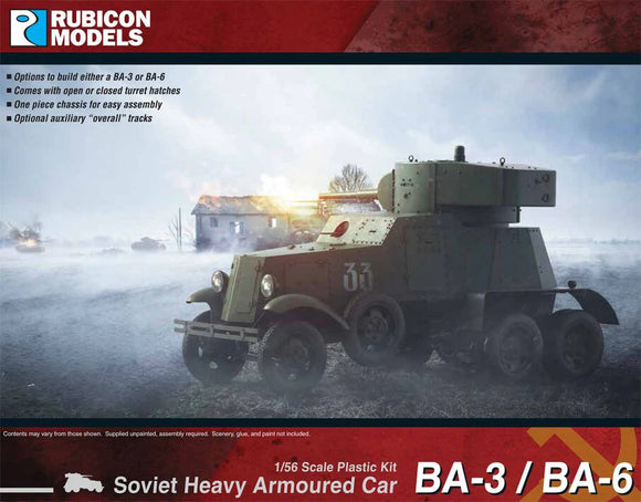 Rubicon Models 280084 - BA-3 / BA-6 Heavy Armoured Car 10% Off