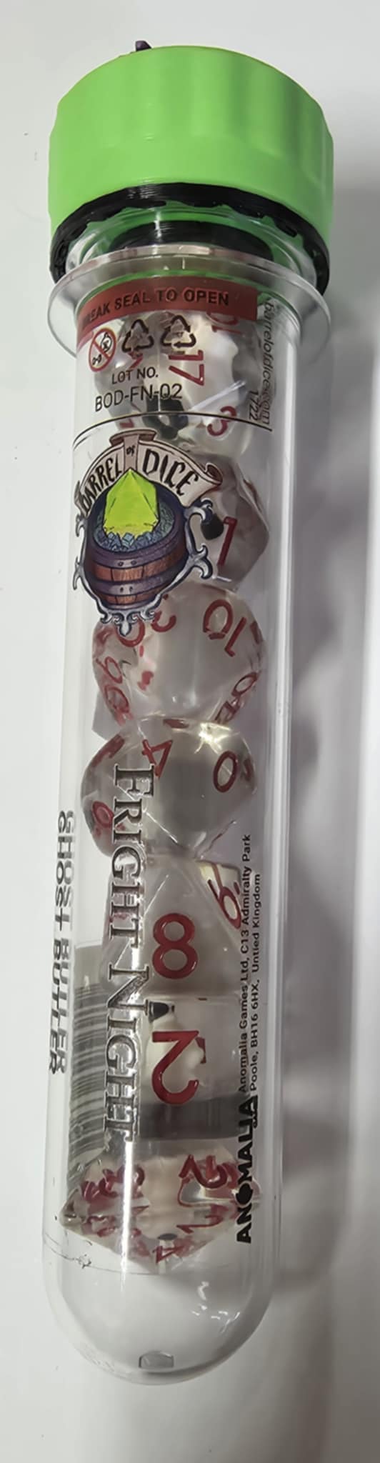 Barrel of Dice: Fright Night Ghost Butler
