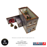 Bolt Action Pre-painted WW2 Normandy Townhouse 1