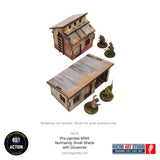 Bolt Action: Pre-painted WW2 Normandy Small Sheds with Dovecote