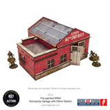 Bolt Action Pre-painted WW2 Normandy Garage with Petrol Station
