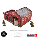 Bolt Action Pre-painted WW2 Normandy Garage with Petrol Station