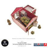 Bolt Action Pre-painted WW2 Normandy Garage with Petrol Station