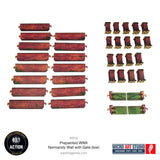 Bolt Action: Pre-painted WW2 Normandy Walls with Gate (low)