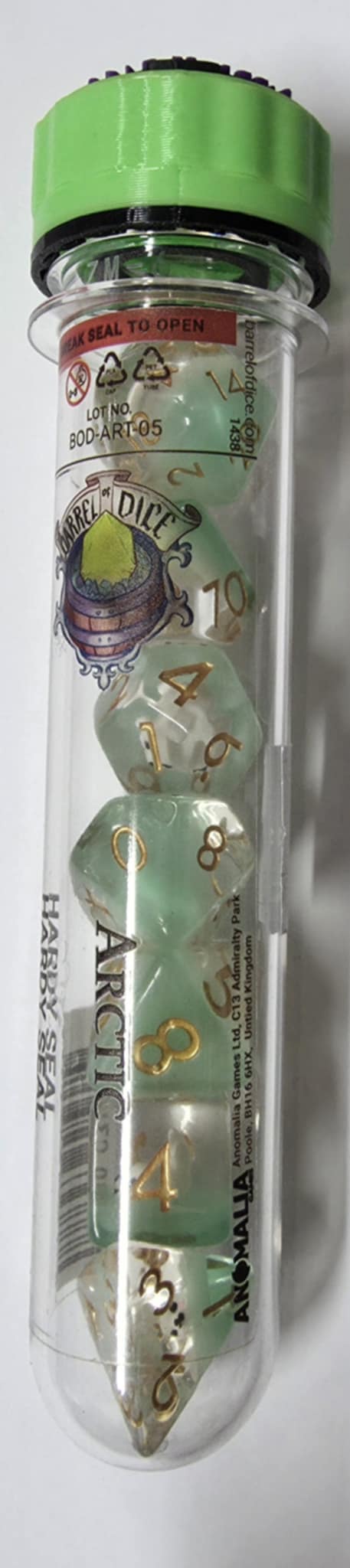 Barrel of Dice: Arctic Hardy Seal Dice Set