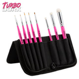 Fauxlinsky Brush Set with Stand Case (8 Brushes)