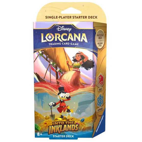 Disney Lorcana Into the Inklands Starter Set Moana and Scrooge McDuck