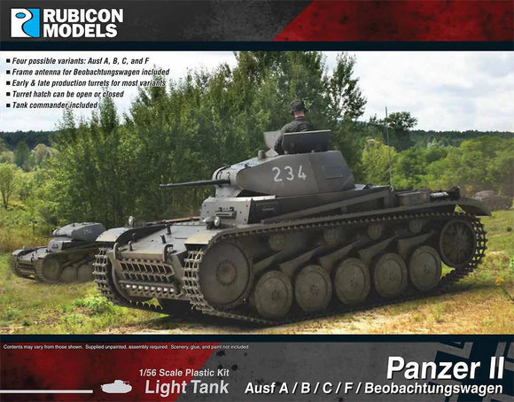 Rubicon Models  280112 Panzer II Ausf A-B-C-F  10% Off