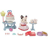 Sylvanian Families Party Time Playset - Tuxedo Cat Girl