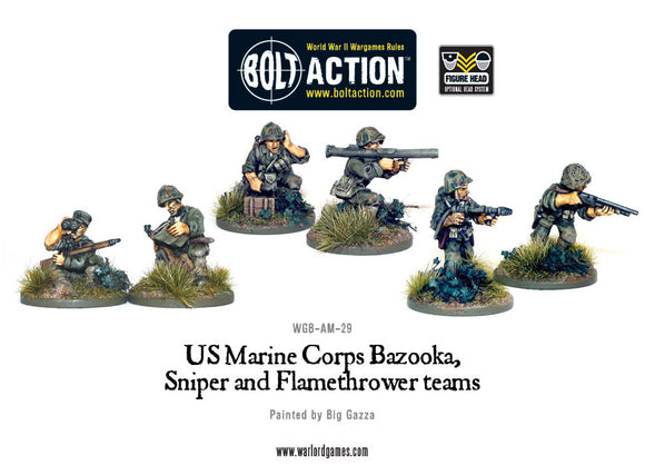 USMC Bazooka, Sniper & Flame Thrower Teams 20% Off - Discontinued