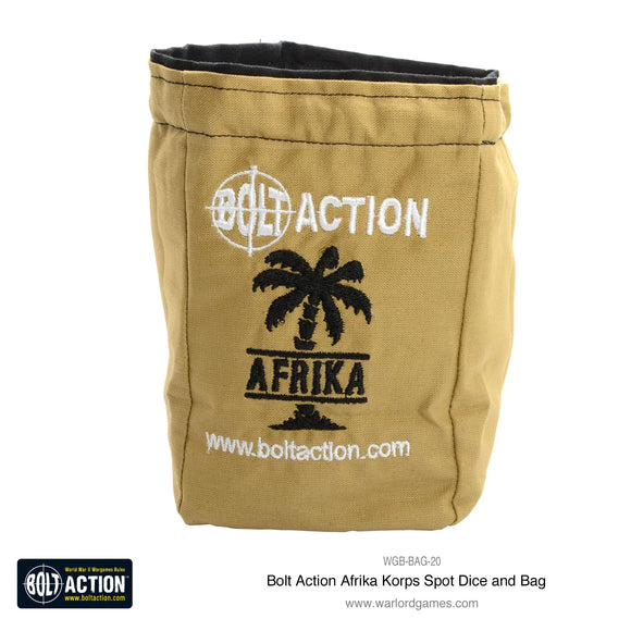 Bolt Action Afrika Korps Army Dice Bag 20% Off