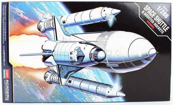 Academy Hobby Models Space Shuttle & Booster Rockets Model Kit 1:288