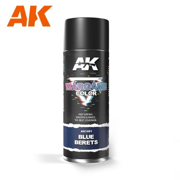 AK Interactive Blue Berets Spray 400ml (Store Collection Only) I.D. Required 16+