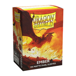 Dragon Shield - Dual Matte Standard Size Sleeves 100pk - Ember