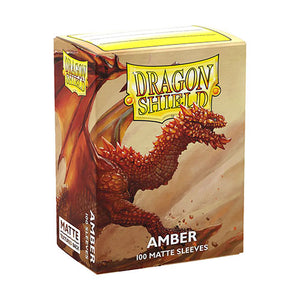 Dragon Shield - Matte Standard Size Sleeves 100pk - Amber