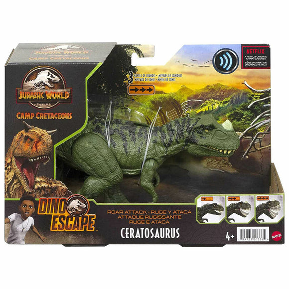 Jurassic World Camp Cretaceous Roar Attack Ceratosaurus Dinosaur Figure