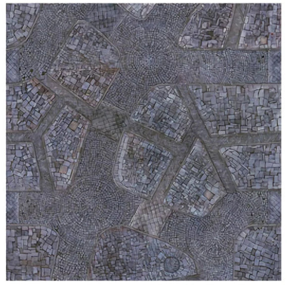 Kraken Wargames - Cobblestone City 4x4 Mousepad Gaming Mat