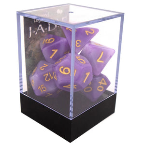 Legend Dice Poly Dice Set - Jade - Purple, Boxed
