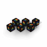 Dinsey Rainbow Novelty D6 Dice Set