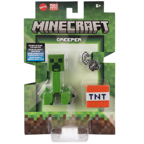 Minecraft Action Figure Creeper with TNT Block 8cm