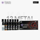 Kaleido Colorworks – 12 Color Metal Paint Set