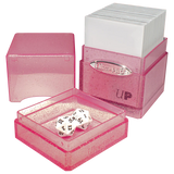 Ultra Pro Glitter Satin Tower Deck Box- Glitter Pink