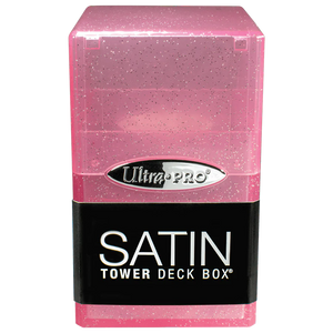 Ultra Pro Glitter Satin Tower Deck Box- Glitter Pink