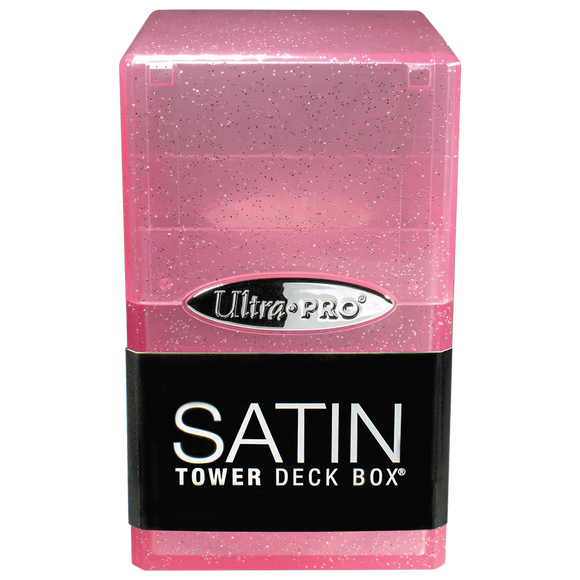 Ultra Pro Glitter Satin Tower Deck Box- Glitter Pink