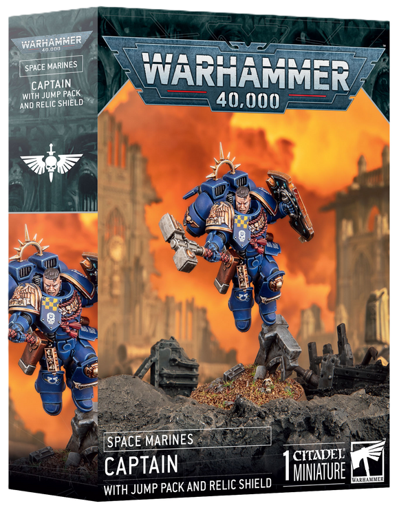 SPACE MARINE: CAPTAIN WITH JUMP PACK & RELIC SHIELD 20% Off Preorder 25/10/25