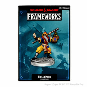 D&D Frameworks - Human Monk Male Miniature