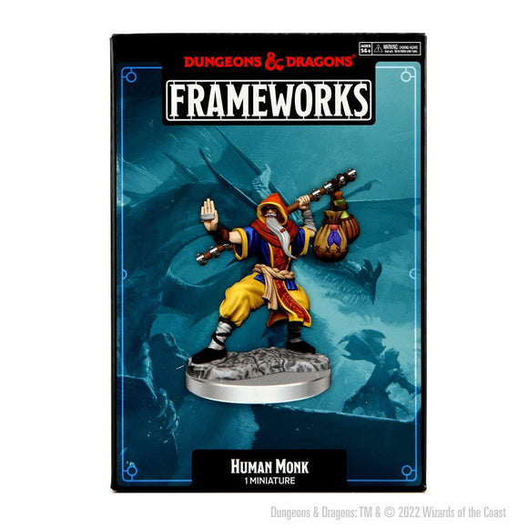 D&D Frameworks - Human Monk Male Miniature