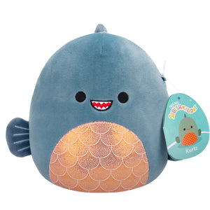 Squishmallows 7.5-Inch Kurtz the Teal Piranha