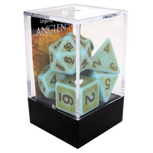 Legend Dice Poly Dice Set - Ancient - Moss, Boxed