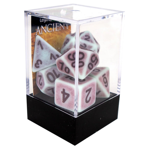 Legend Dice Poly Dice Set - Ancient - Grape, Boxed