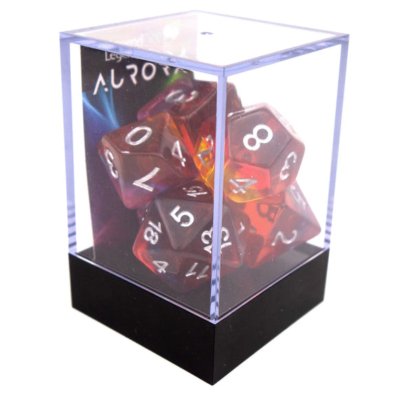 Legend Dice Poly Dice Set - Aurora - Golden, Boxed