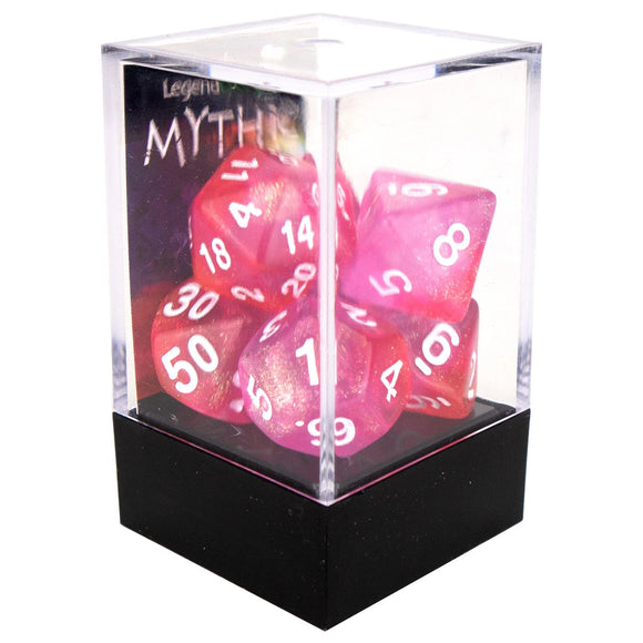 Legend Dice Poly Dice Set - Mythic - Pink Bunny, Boxed