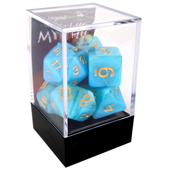 Legend Dice Poly Dice Set - Mythic Confection - Atlantis, Boxed