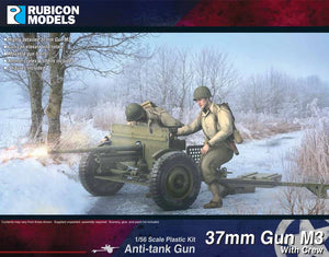 Rubicon Models 280103 M3 37mm AT Gun with Crew 10% Off