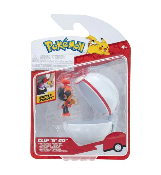 Pokemon Clip'n'Go Poke Balls with Charcadet and Premier Ball