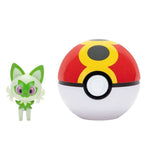 Pokemon Clip'n'Go Poke Balls with Sprigatito & Repeat Ball