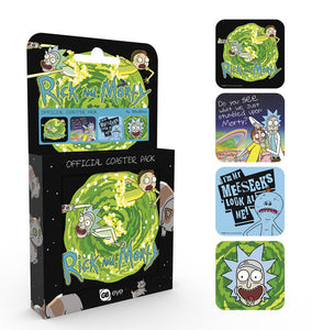 Rick & Morty Coaster Pack Brand New Novelty Set of 4