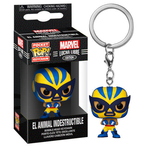 Funko Pop! Marvel Luchia Libre El Animal Indestructible Pocket Pop! Keychain
