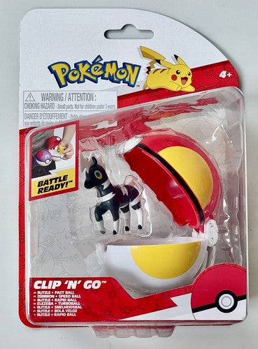 Pokemon Clip'n'Go Poke Balls with Blitzle & Fast Ball