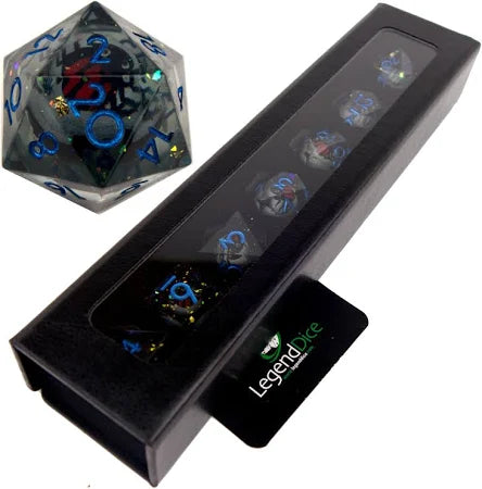 Liquid Core Dice in Case - Spider (Bronze)