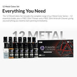 Kaleido Colorworks – 12 Color Metal Paint Set